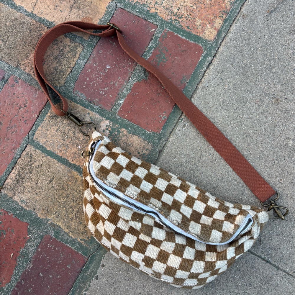 Jenna Bee Checkered Sling Bag